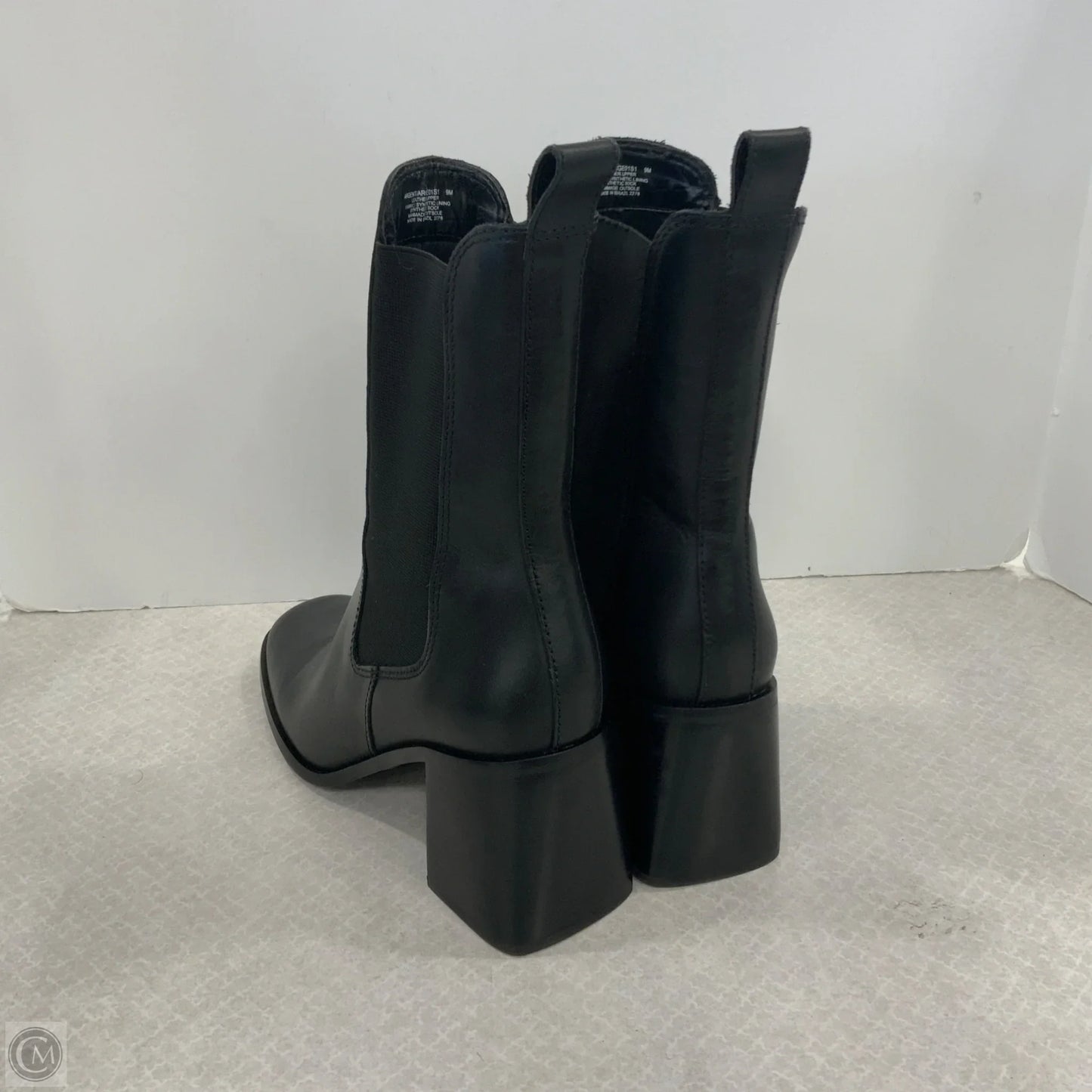 Boots Ankle Heels By Steve Madden In Black, Size: 9