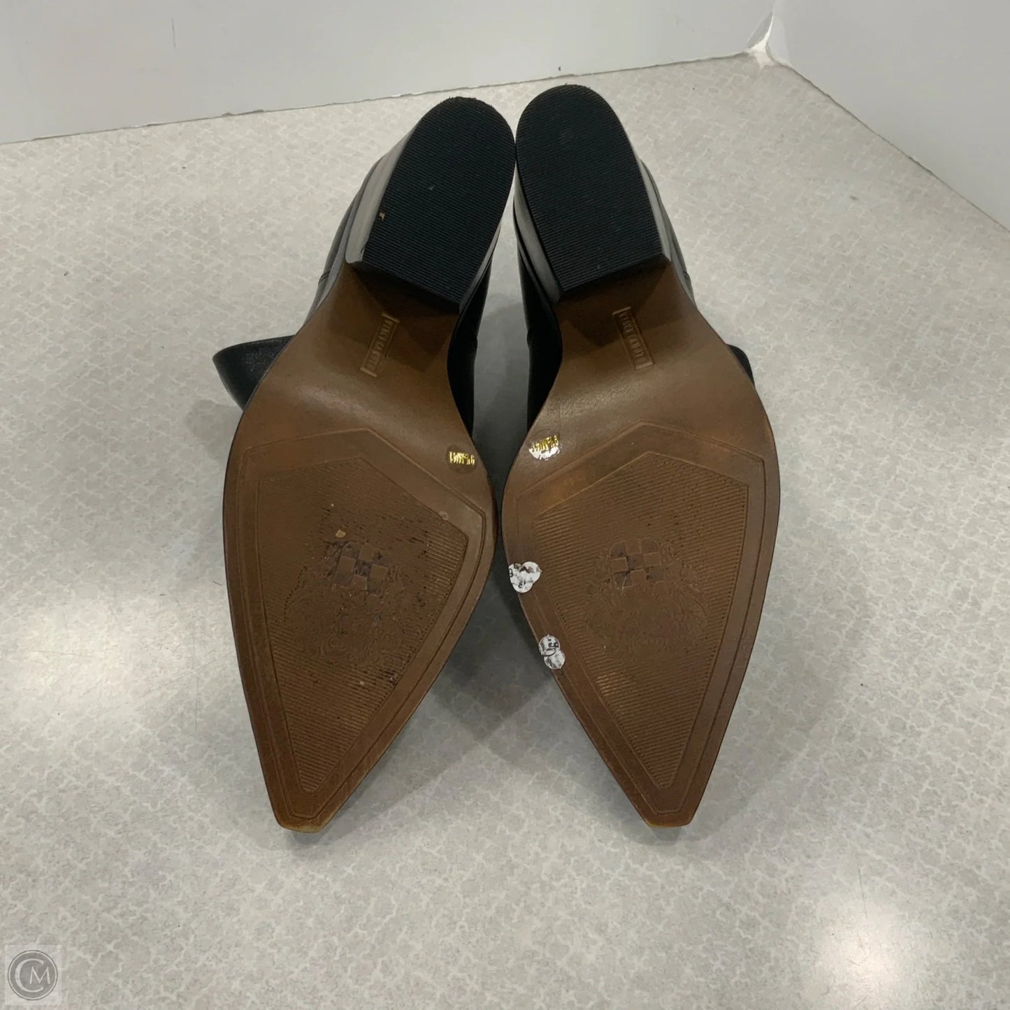 Boots Ankle Heels By Vince Camuto In Black, Size: 9.5