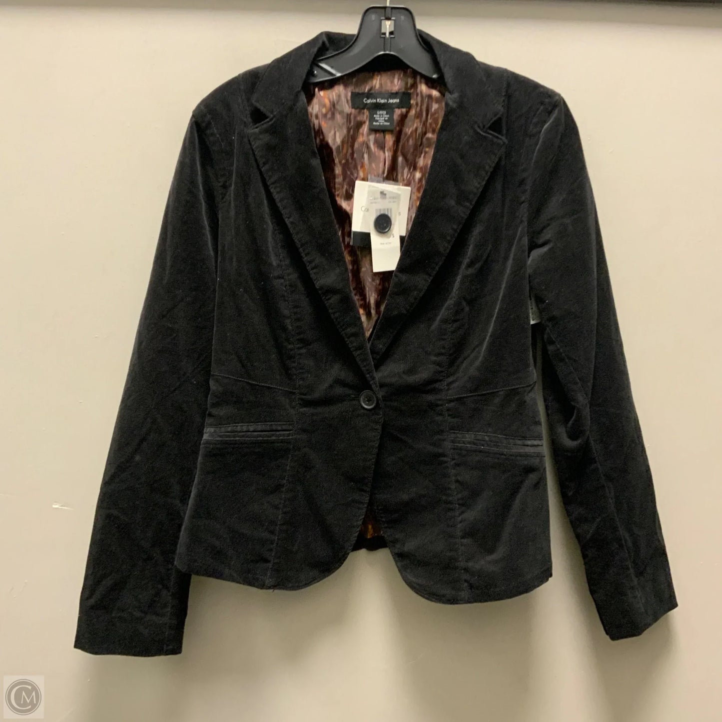 Blazer By Calvin Klein In Black, Size: S