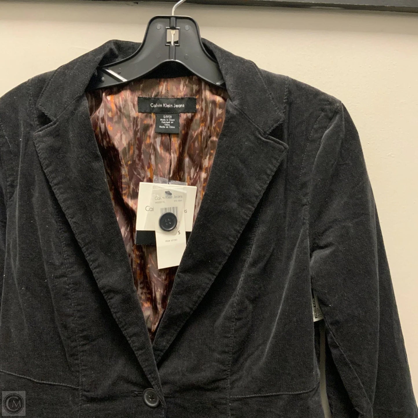 Blazer By Calvin Klein In Black, Size: S