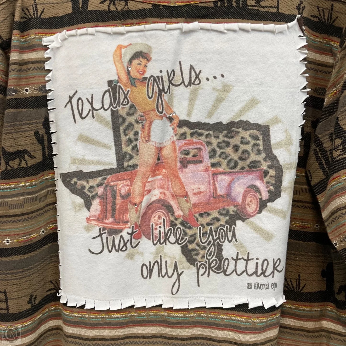Blouse Long Sleeve By Ariat In Brown, Size: L