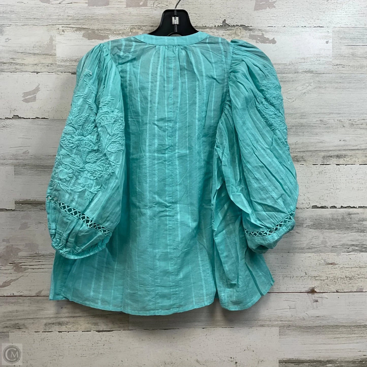 Blouse Short Sleeve By Sundance In Blue, Size: Xs