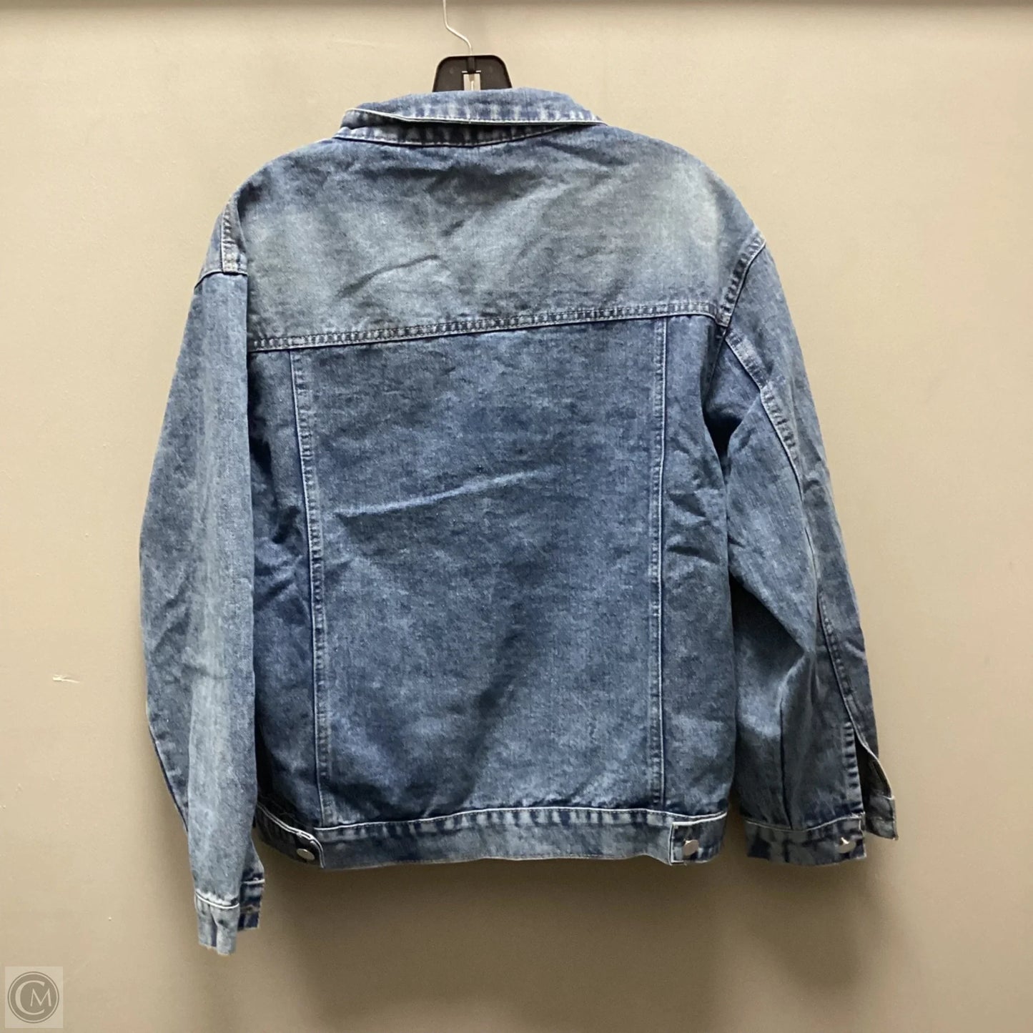 Jacket Denim By Bei Bei In Blue Denim, Size: Xl