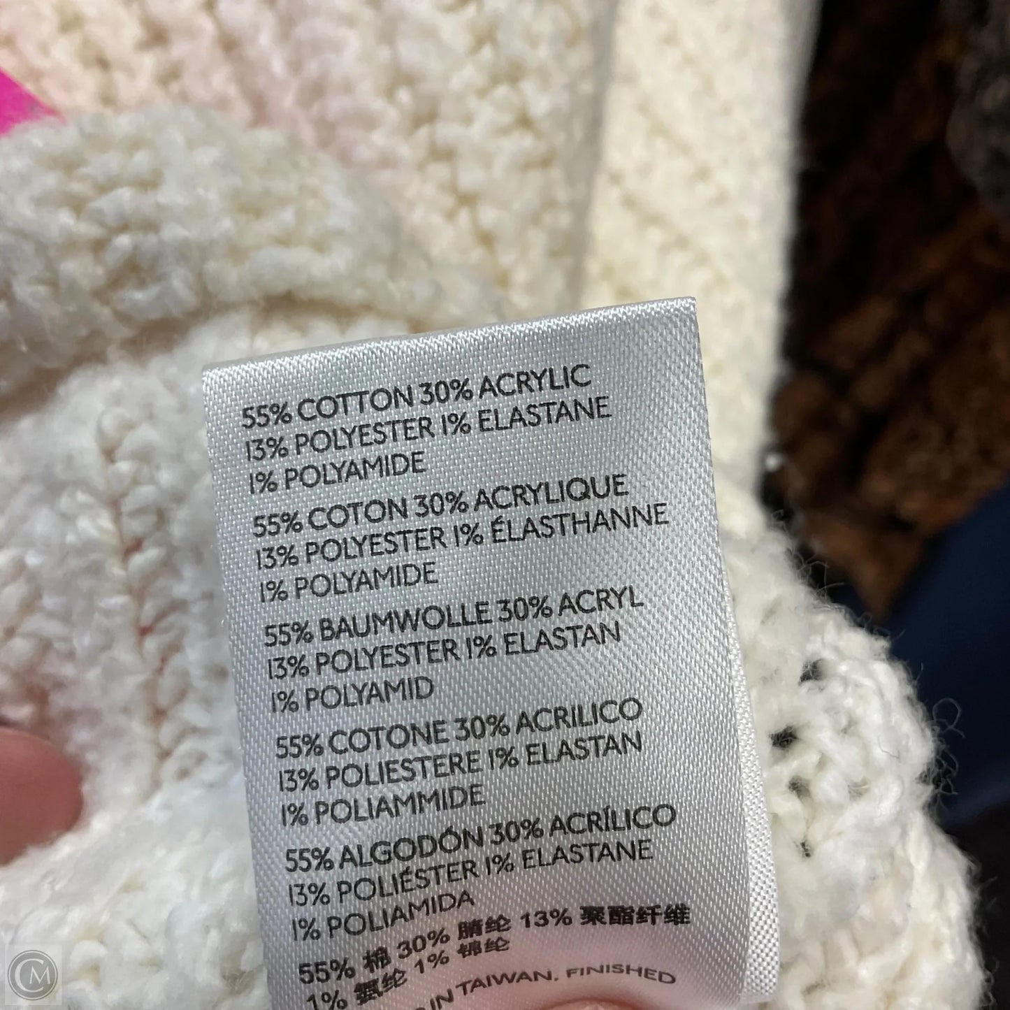 Sweater By Anthropologie In Cream, Size: M