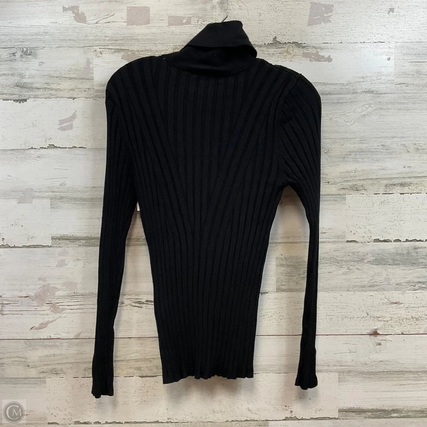 Top Long Sleeve By White House Black Market In Black, Size: M