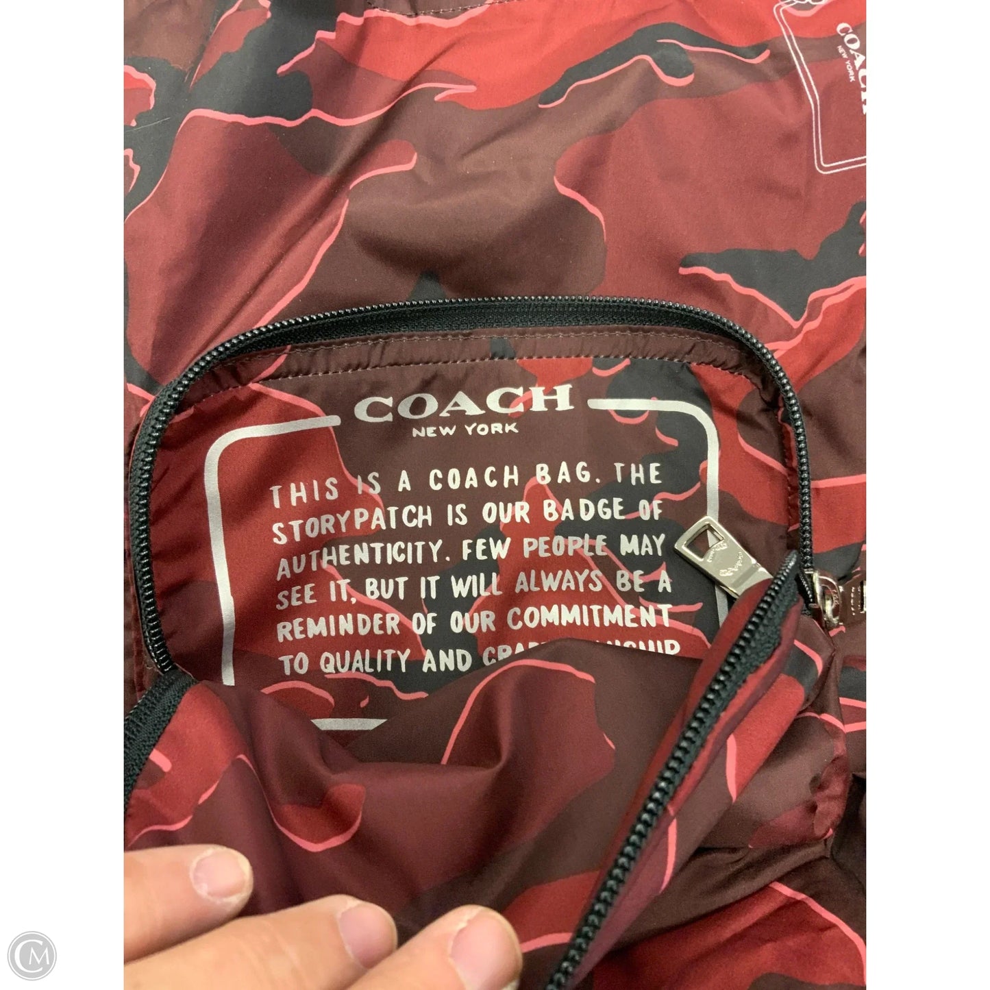 Tote Designer By Coach, Size: Medium