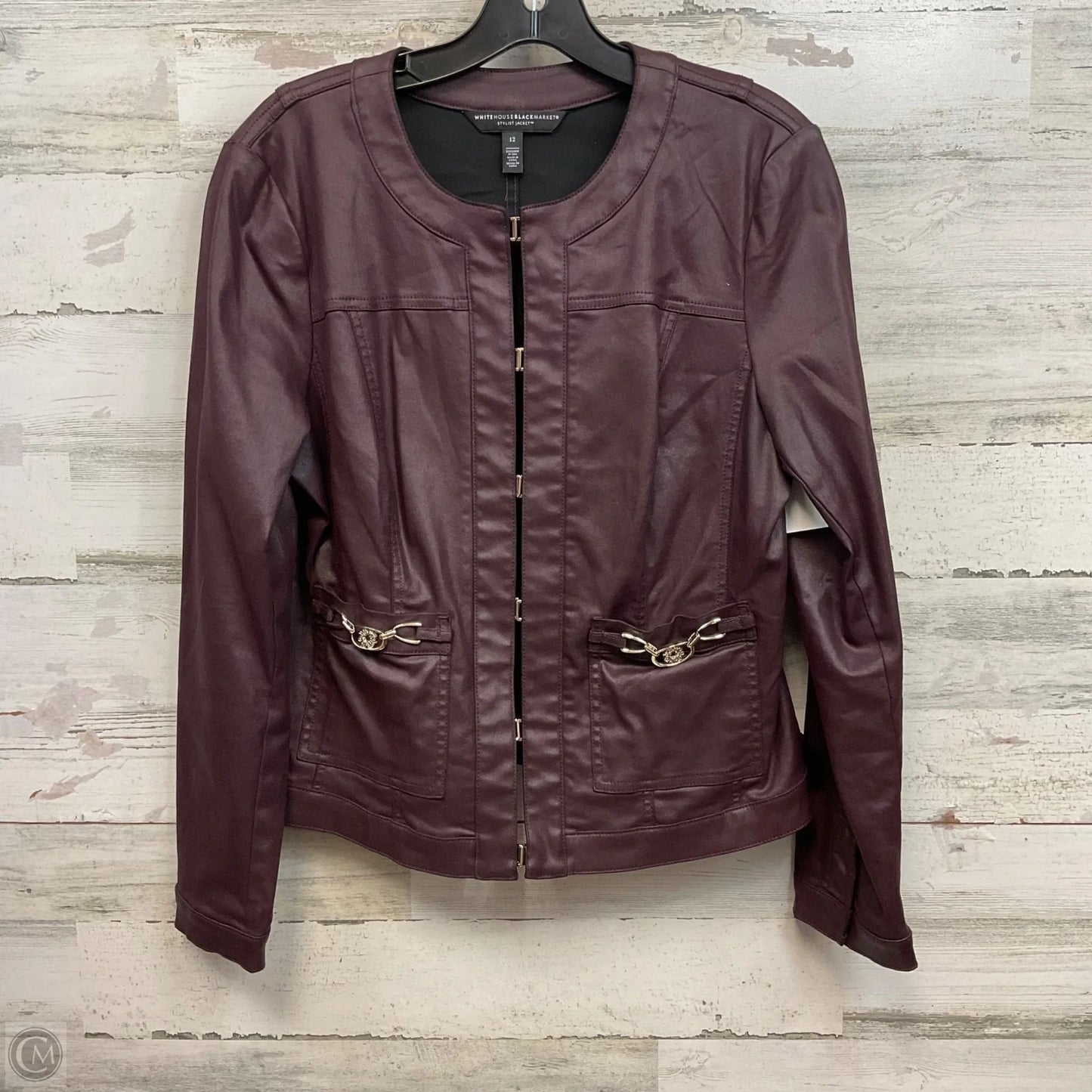 Jacket Other By White House Black Market In Maroon, Size: L