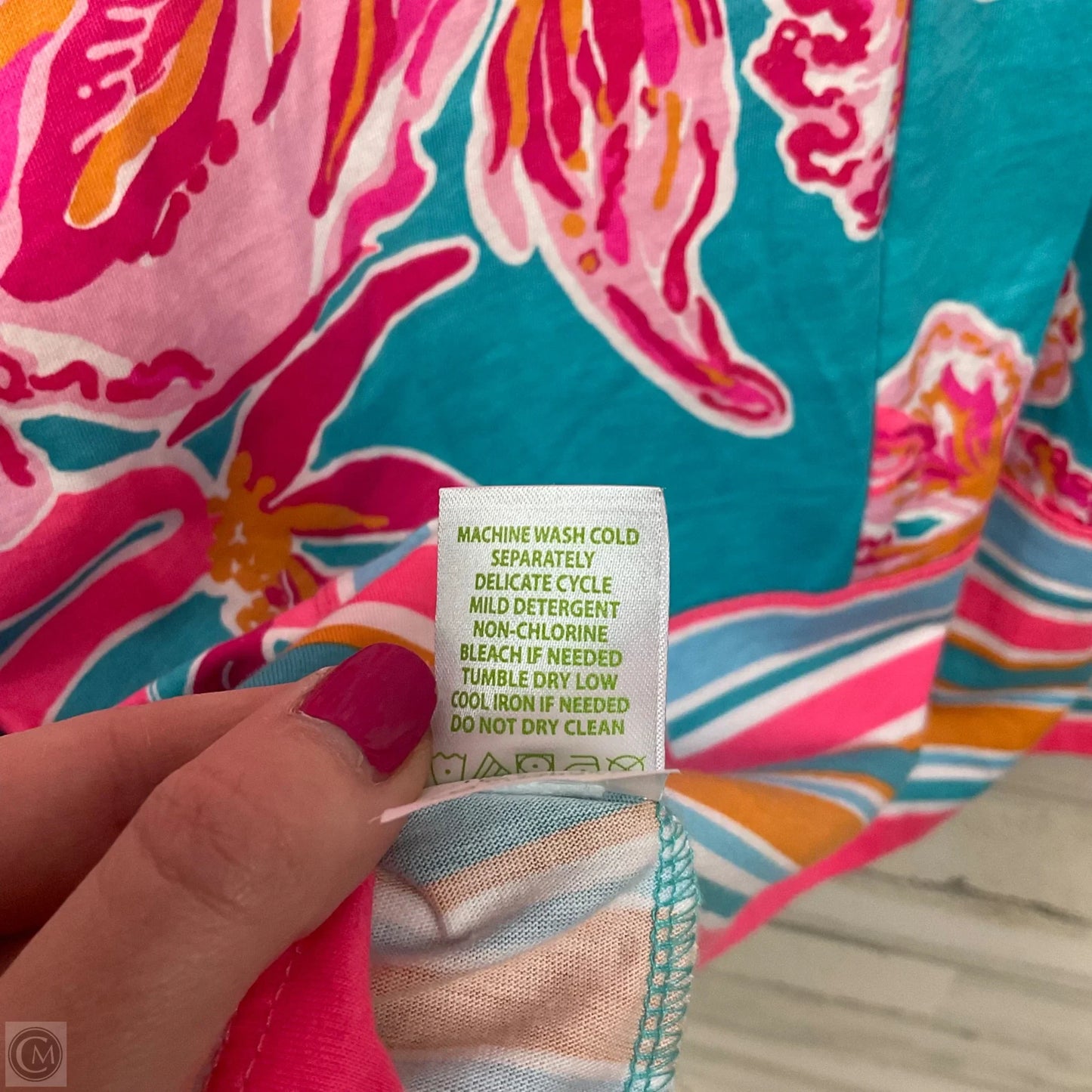 Dress Casual Short By Lilly Pulitzer In Blue & Pink, Size: L