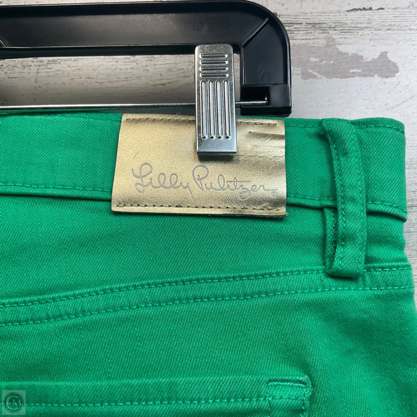 Jeans Straight By Lilly Pulitzer In Green Denim, Size: 12