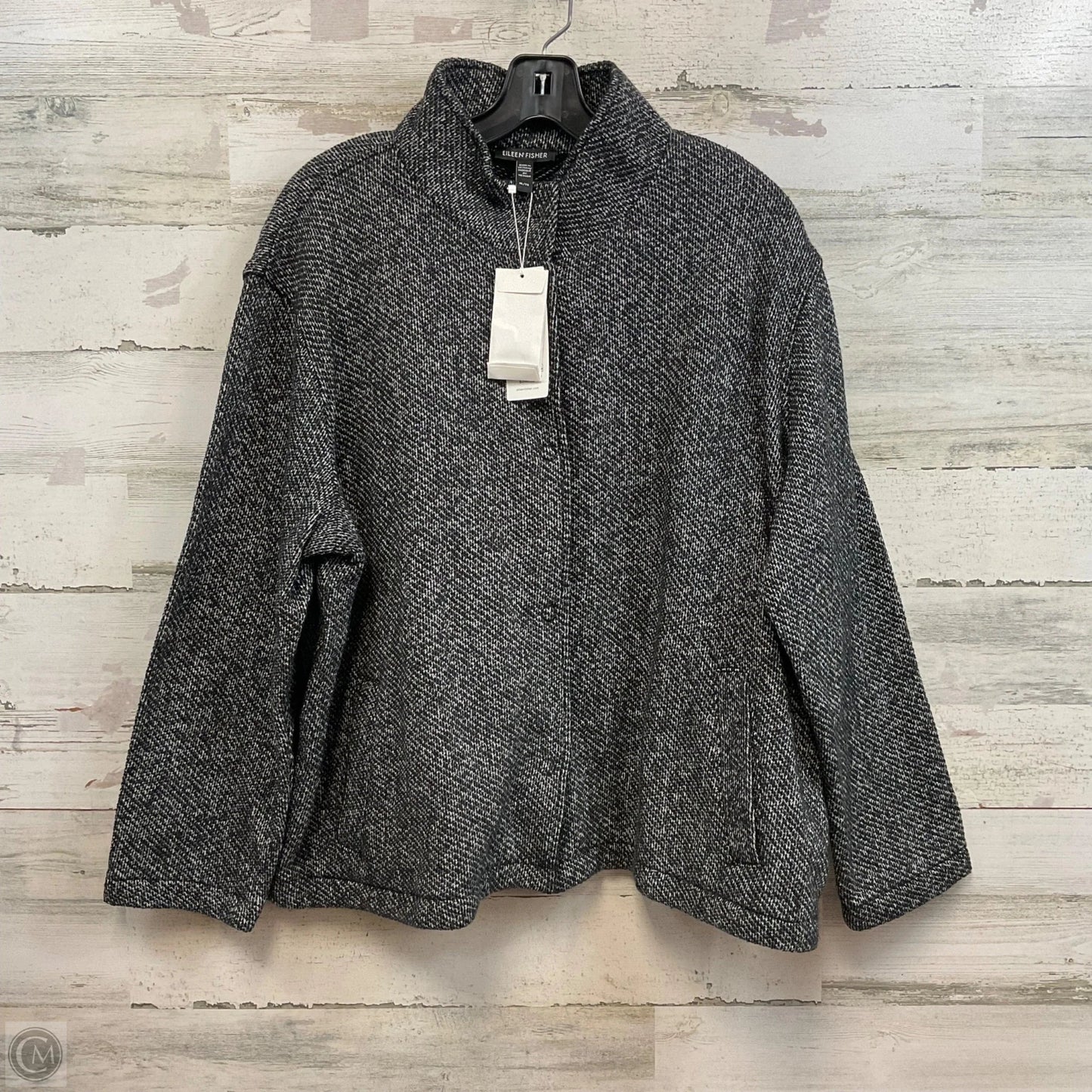 Jacket Other By Eileen Fisher In Black, Size: Xl