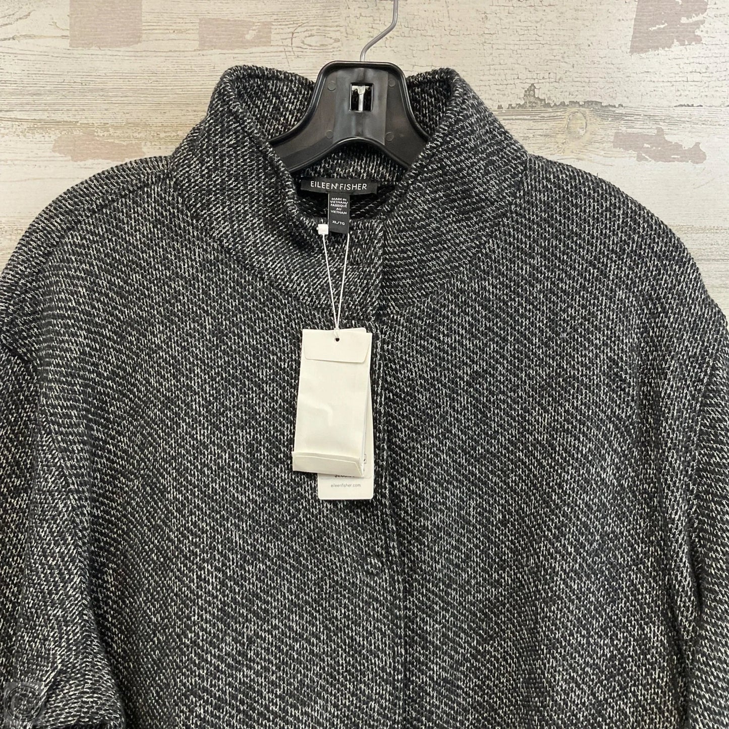 Jacket Other By Eileen Fisher In Black, Size: Xl