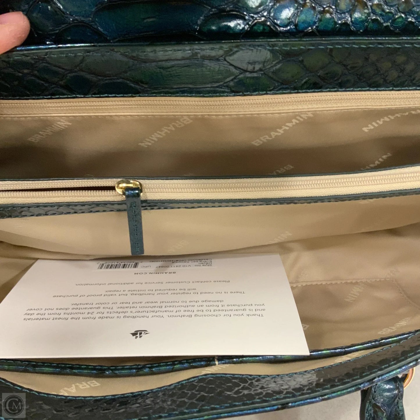 Handbag Designer By Brahmin, Size: Medium