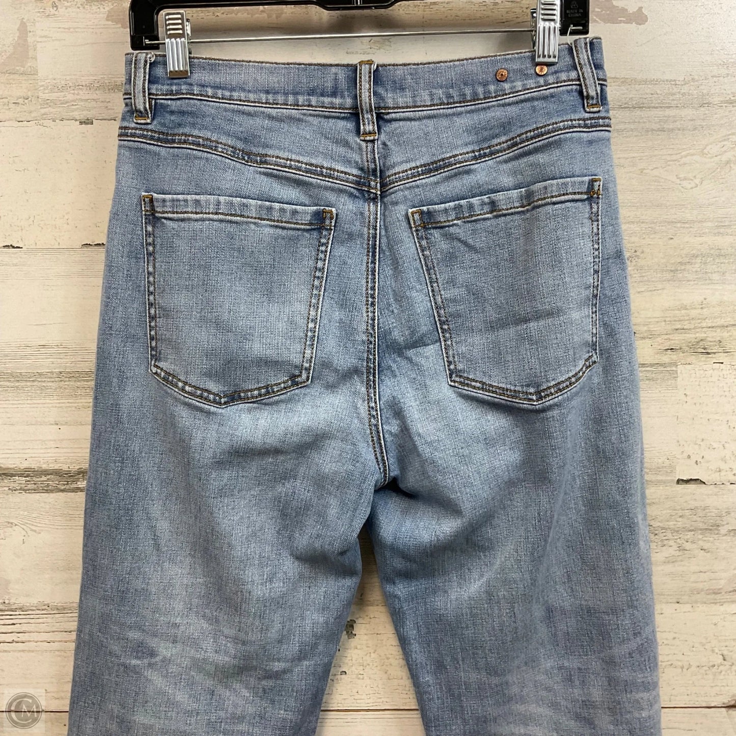 Jeans Cropped By Cabi In Blue Denim, Size: 6
