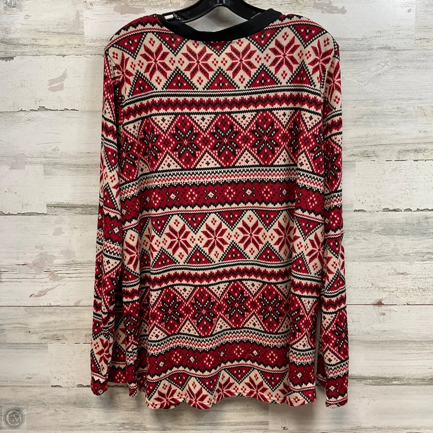 Top Long Sleeve By Heimish Usa In Red, Size: 3x