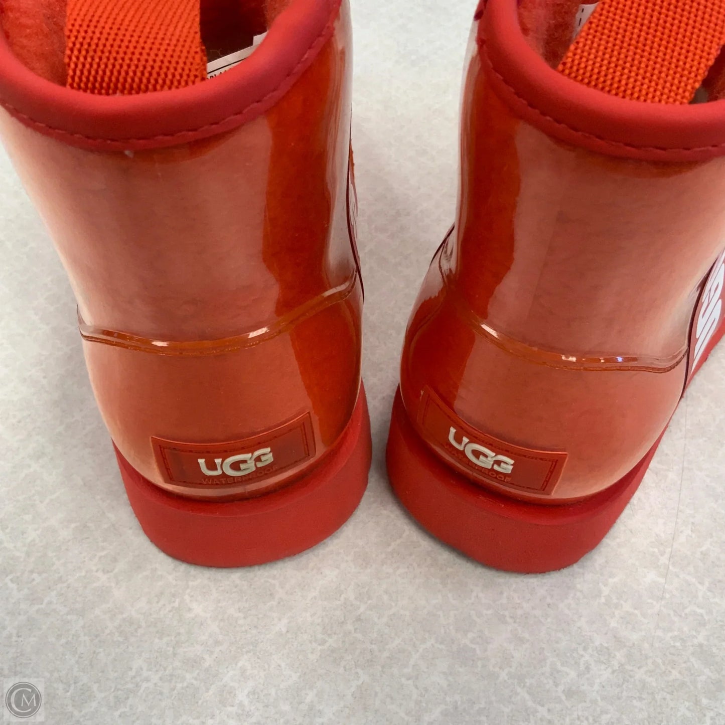 Boots Ankle Flats By Ugg In Orange, Size: 6