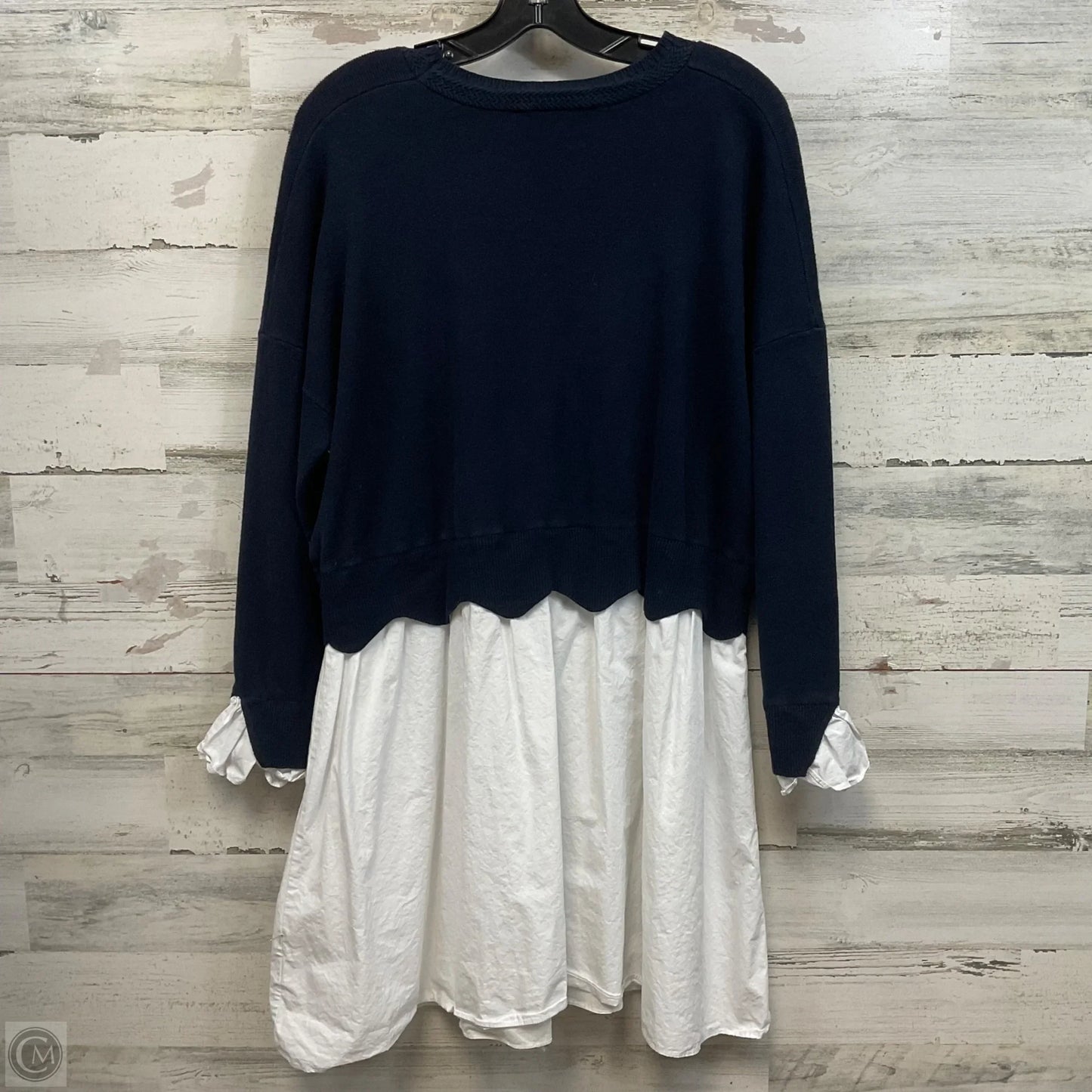 Dress Casual Short By English Factory In Blue, Size: 1x