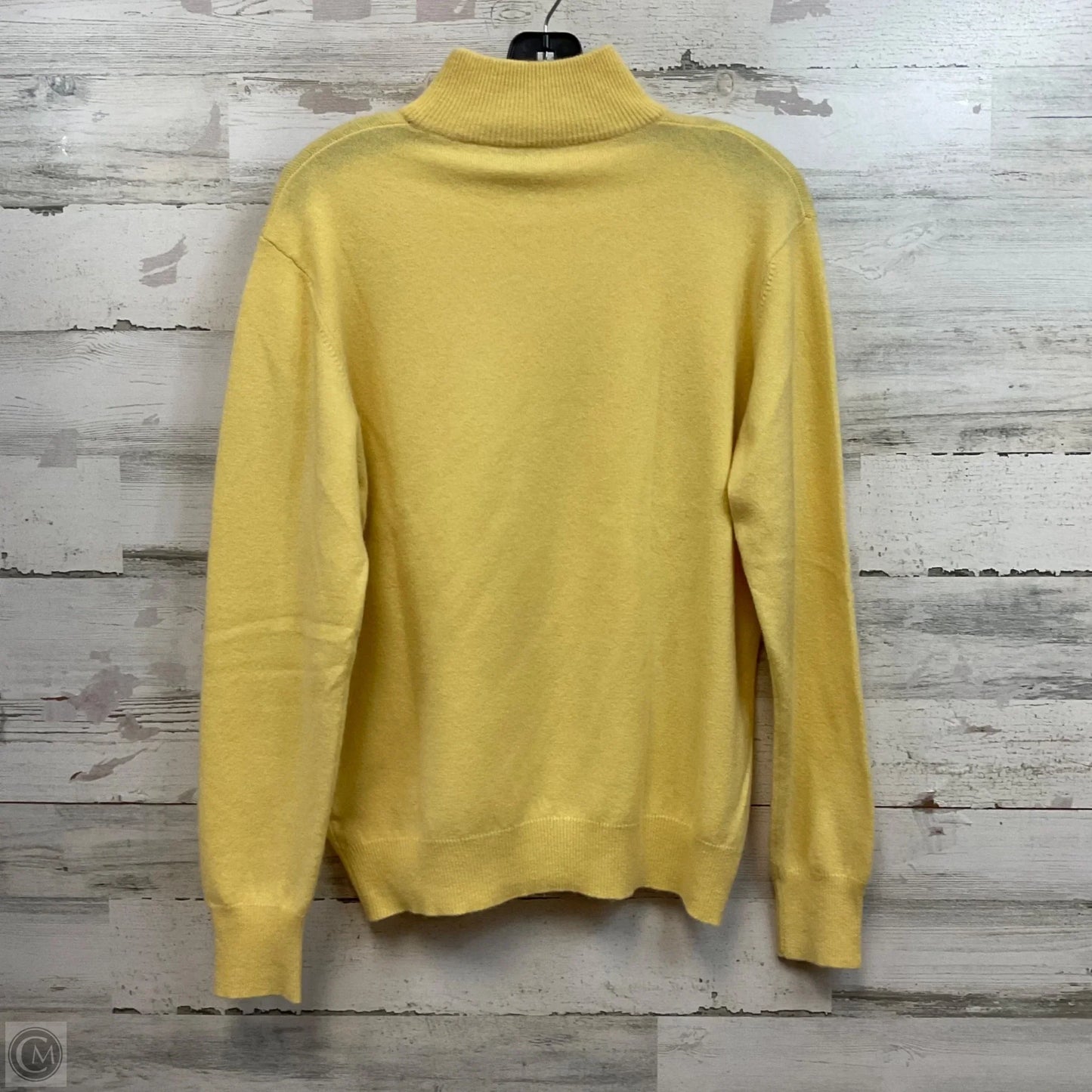 Sweater Designer By Neiman Marcus In Yellow, Size: L