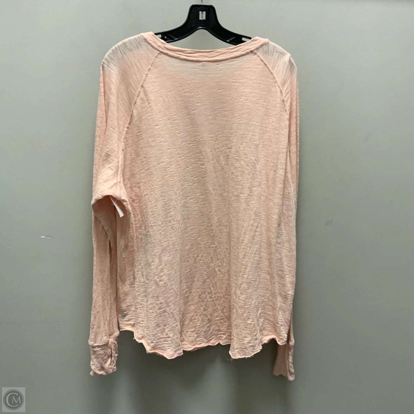 Athletic Top Long Sleeve Crewneck By Zella In Orange, Size: L