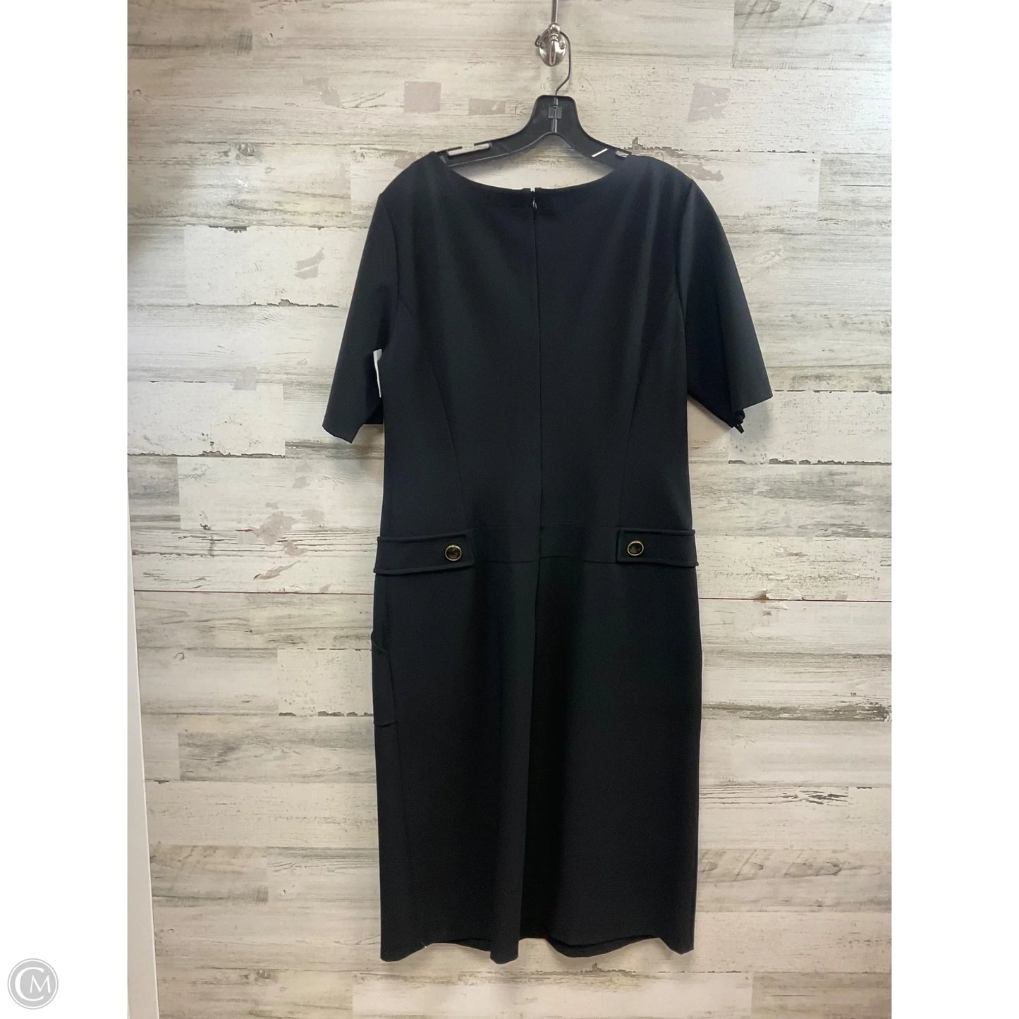 Dress Designer By Lafayette 148 In Black, Size: L