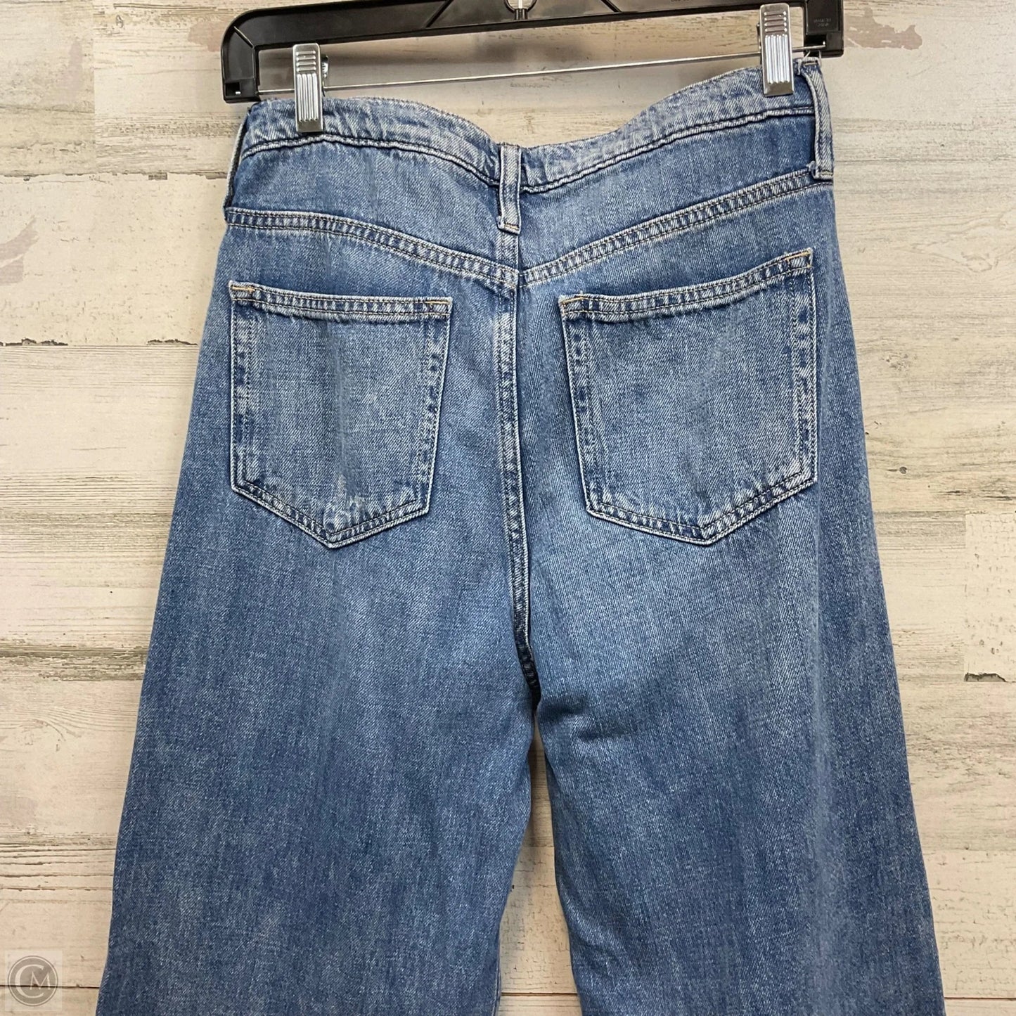 Jeans Wide Leg By Gap In Blue Denim, Size: 2
