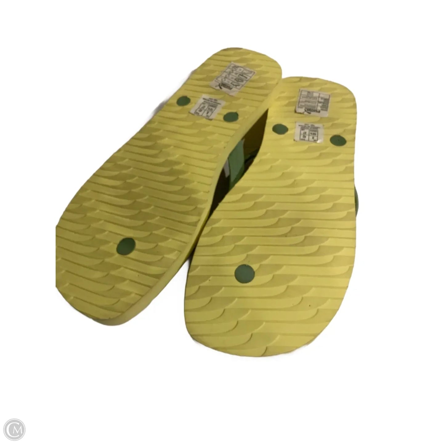 Sandals Flip Flops By Puma In Yellow, Size: 10.5