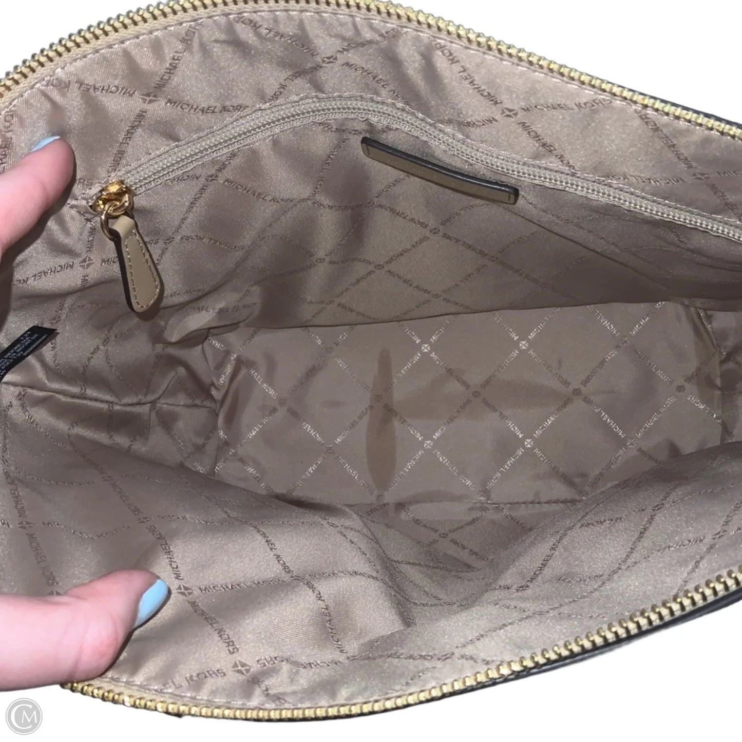 Handbag Leather By Michael By Michael Kors, Size: Large