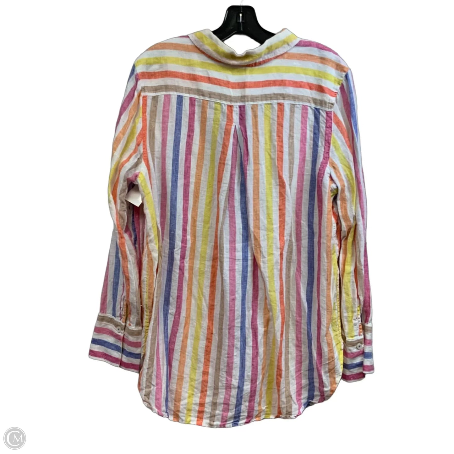 Blouse Long Sleeve By Talbots In White, Size: L