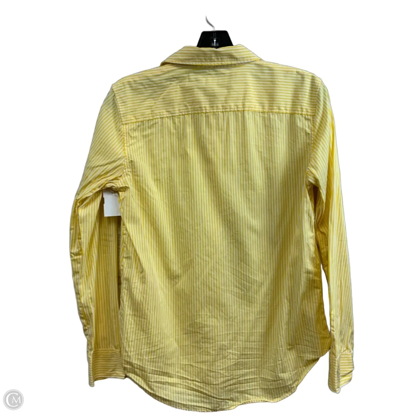 Blouse Long Sleeve By Lauren By Ralph Lauren In Yellow, Size: S