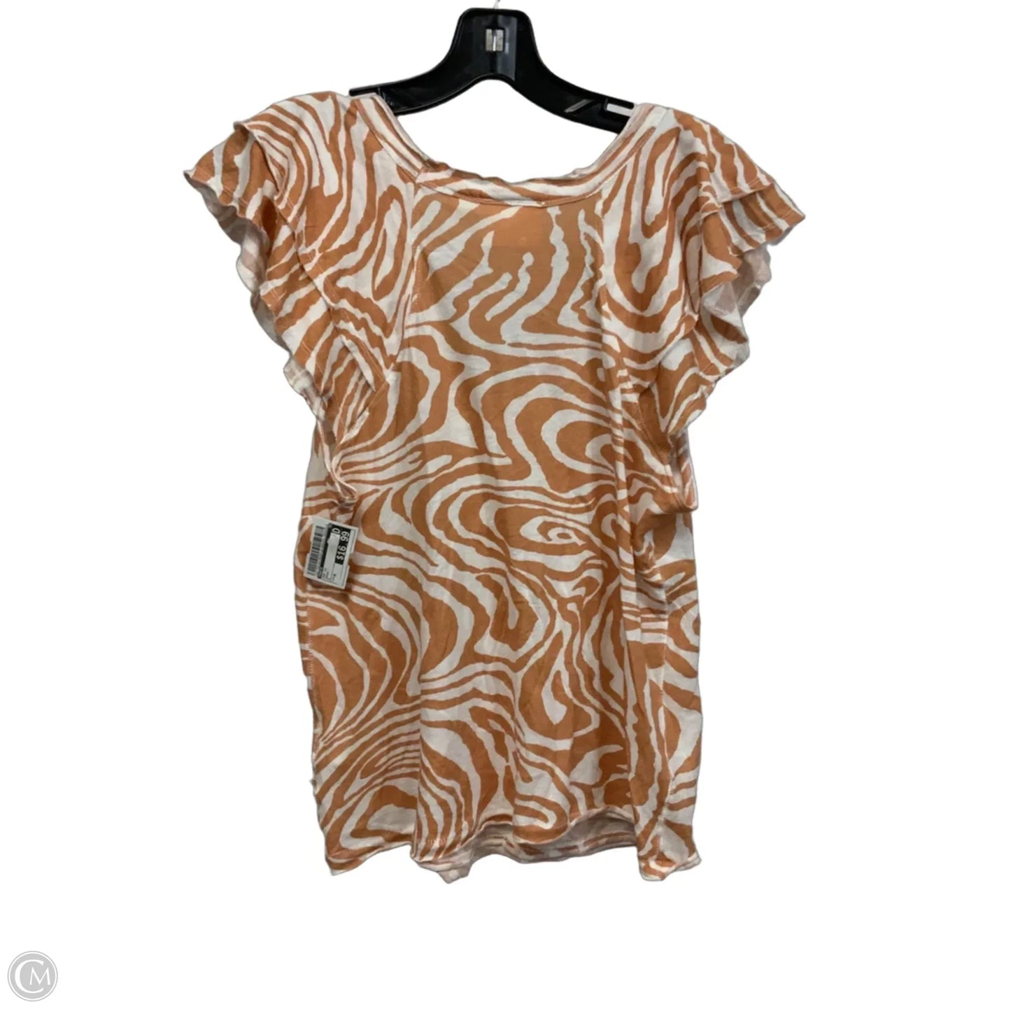 Top Short Sleeve By Maeve In Brown, Size: M