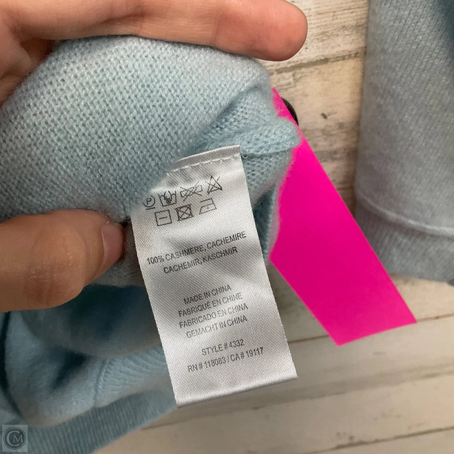 Sweater Cashmere By MINNIEROSE In Blue, Size: S