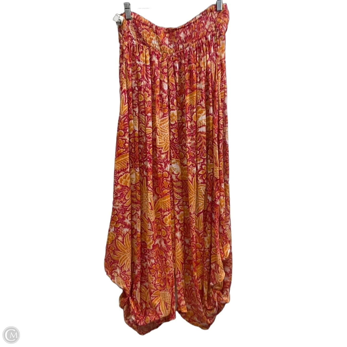 Jumpsuit By Anthropologie In Red & Yellow, Size: Xs
