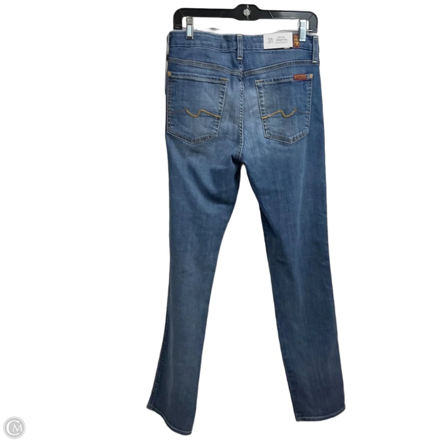 Jeans Straight By 7 For All Mankind In Blue, Size: 12