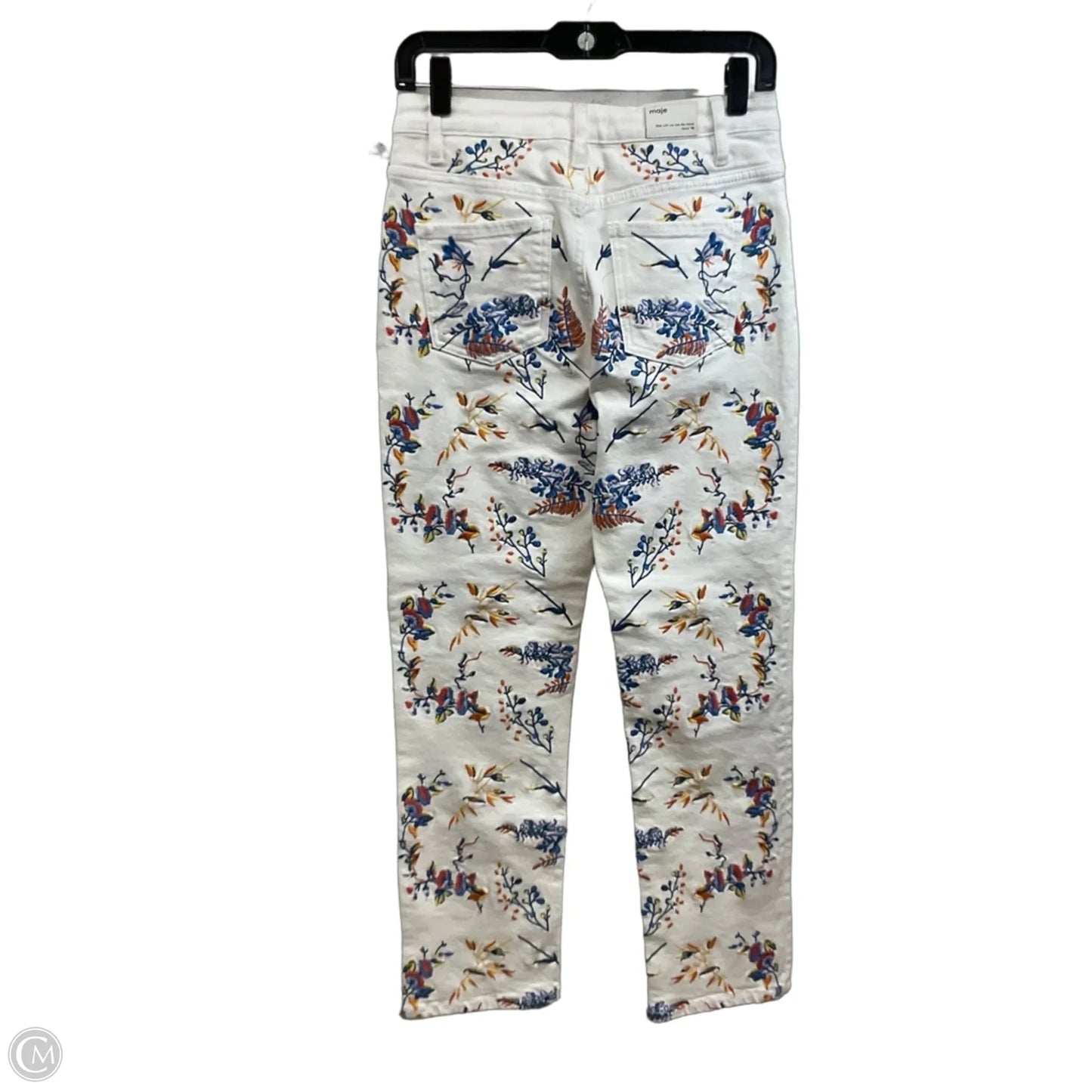 Jeans Straight By MAJE In White, Size: 0