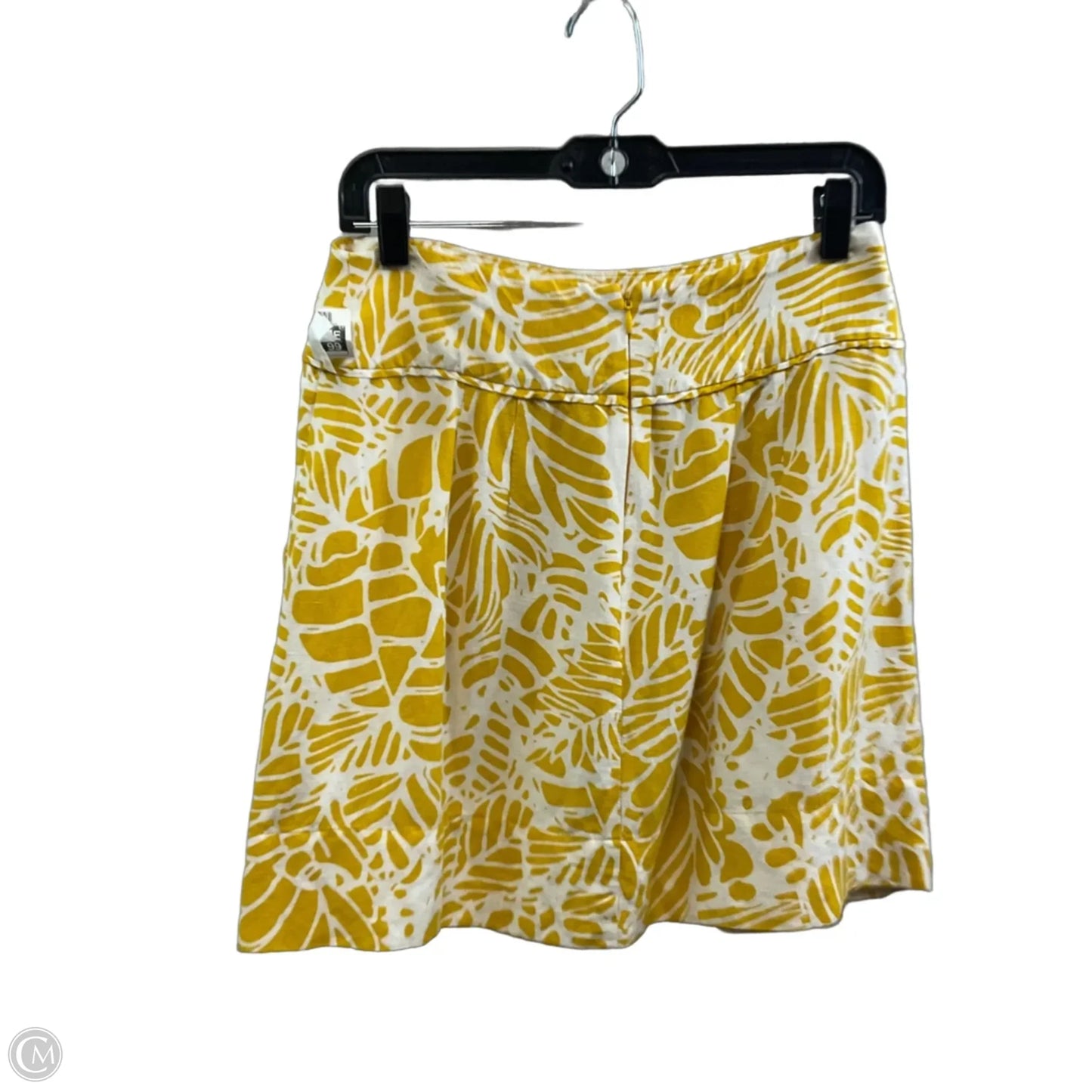 Skirt Mini & Short By Loft In Yellow, Size: 6