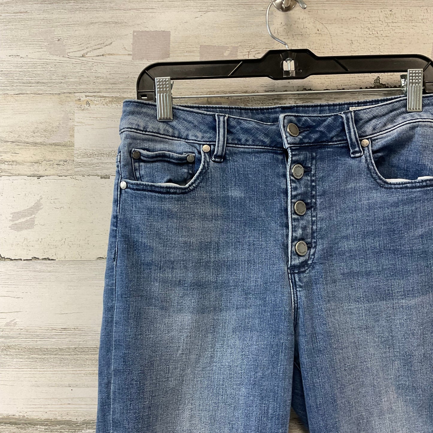 Jeans Straight By Vince Camuto In Blue Denim, Size: 8