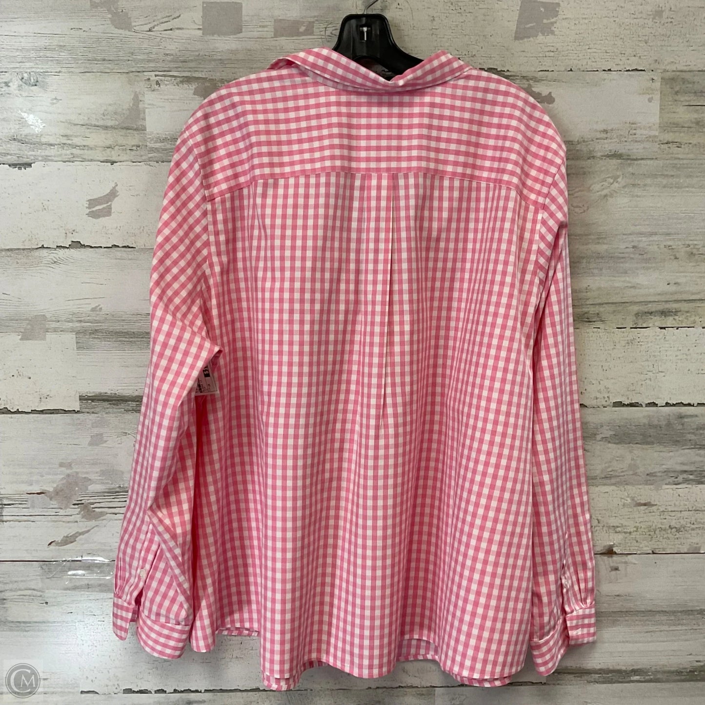 Blouse Long Sleeve By L.l. Bean In Pink, Size: 3x