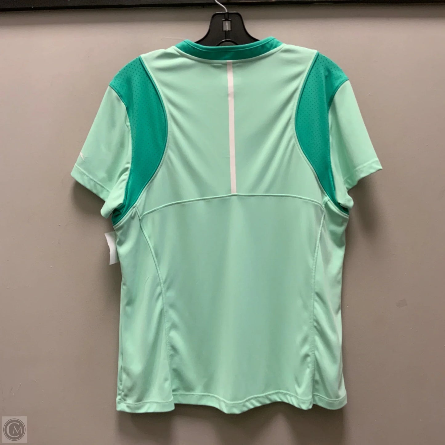 Athletic Top Short Sleeve By Slazenger In Green, Size: Xl