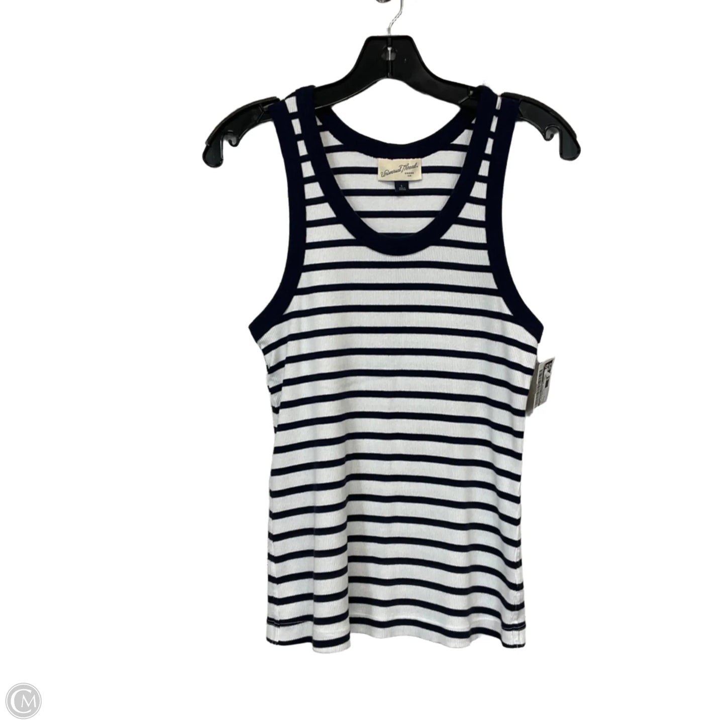 Top Sleeveless Basic By Universal Thread In Blue & White, Size: L