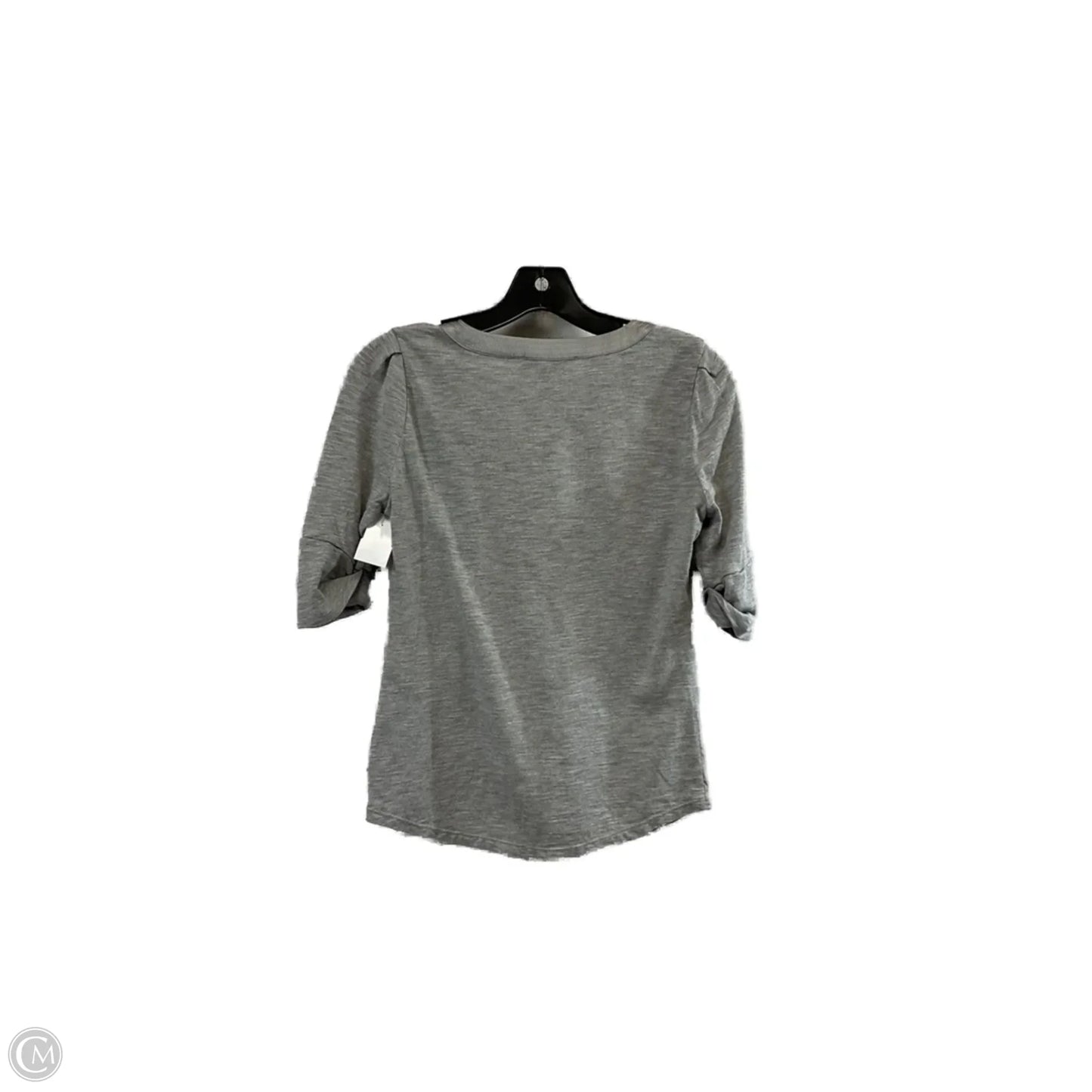 Top Short Sleeve By White House Black Market In Grey, Size: Xxs
