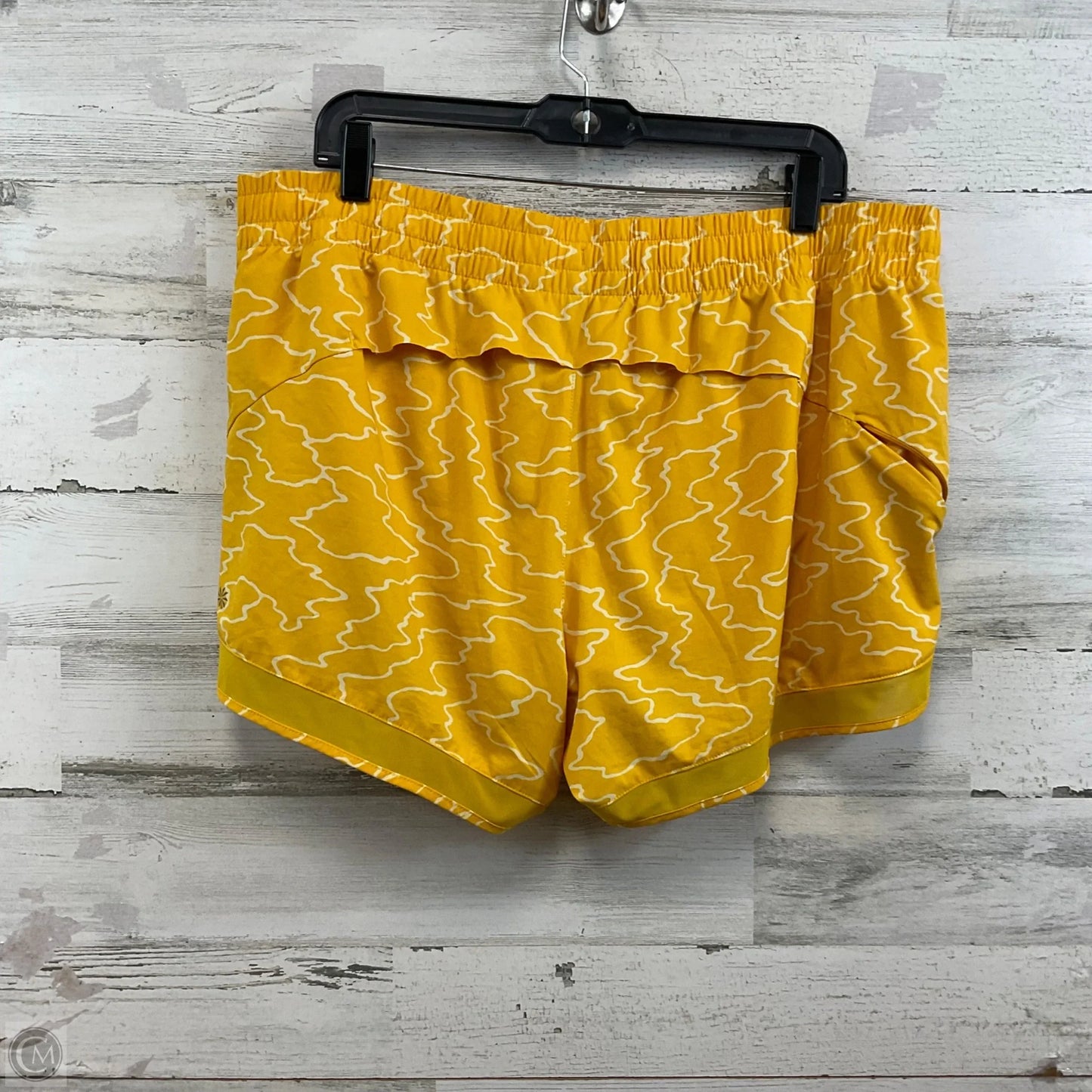 Athletic Shorts By Athleta In Yellow, Size: Xl