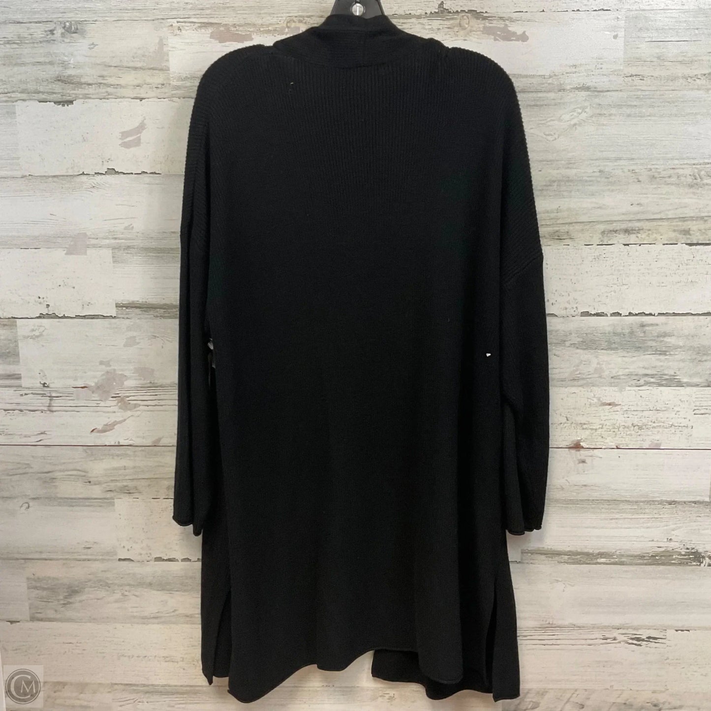Sweater Cardigan By Tahari By Arthur Levine In Black, Size: 2x