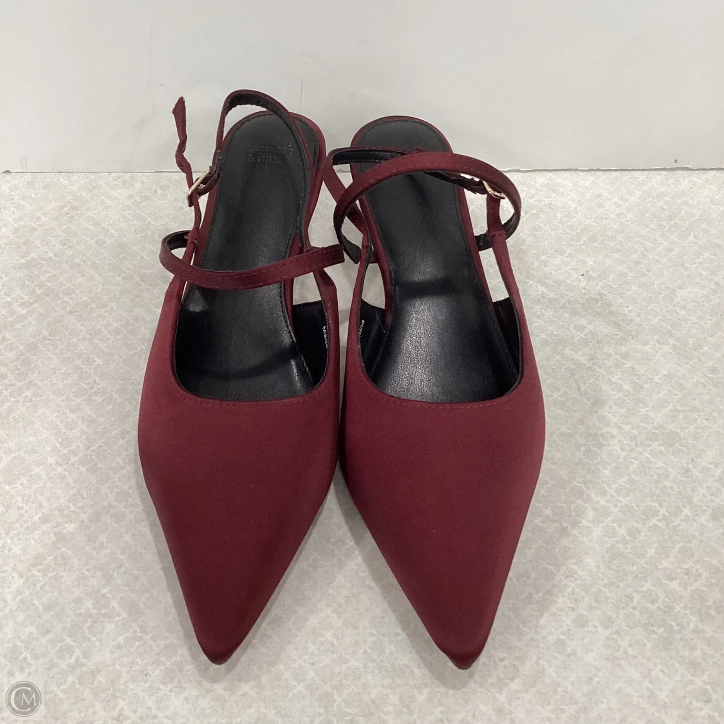 Shoes Heels Kitten By Abercrombie And Fitch In Maroon, Size: 9