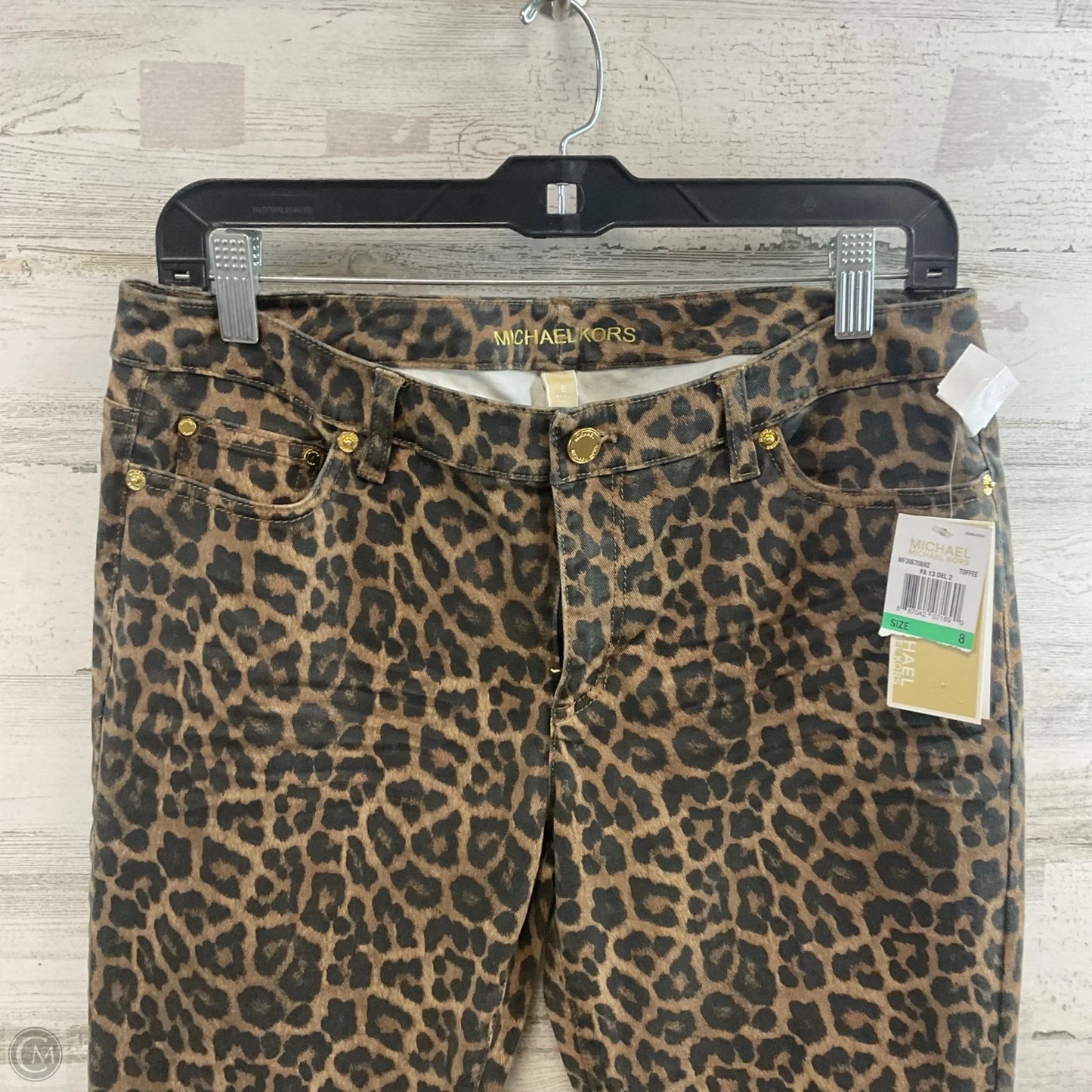 Pants Designer By Michael Kors In Animal Print, Size: 8