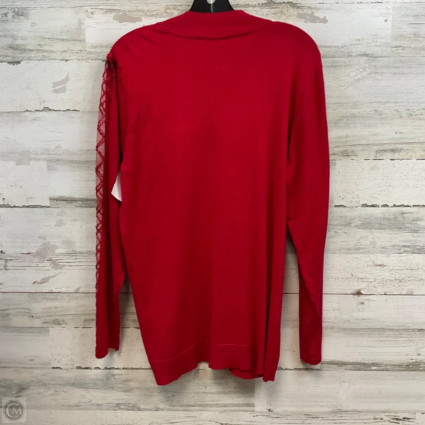 Top Long Sleeve By Ashley Stewart In Red, Size: 2x