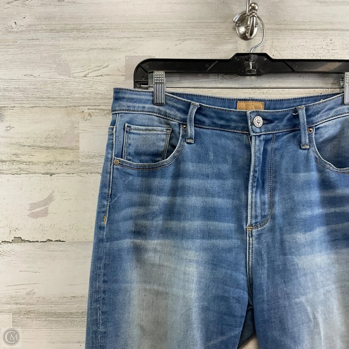 Jeans Wide Leg By Driftwood In Blue Denim, Size: 12