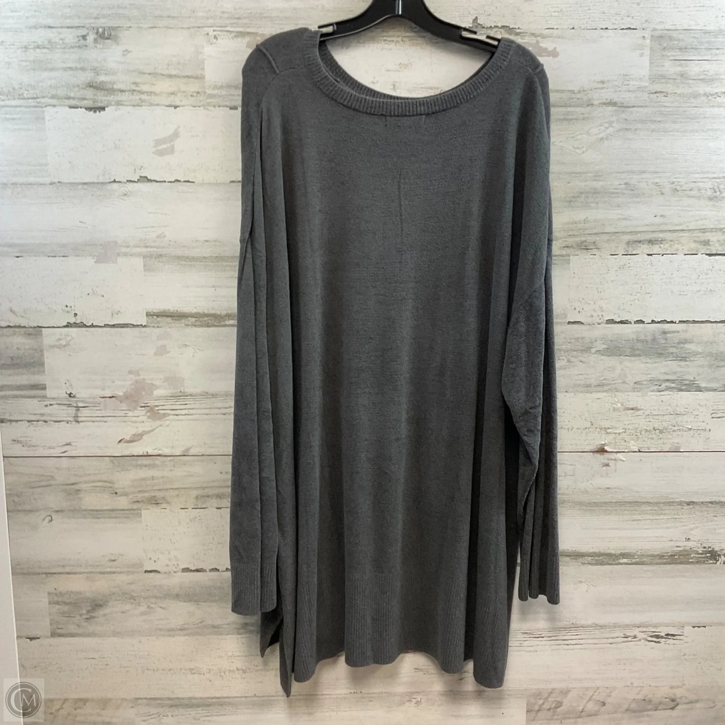 Sweater By Barefoot Dreams In Grey, Size: 3x