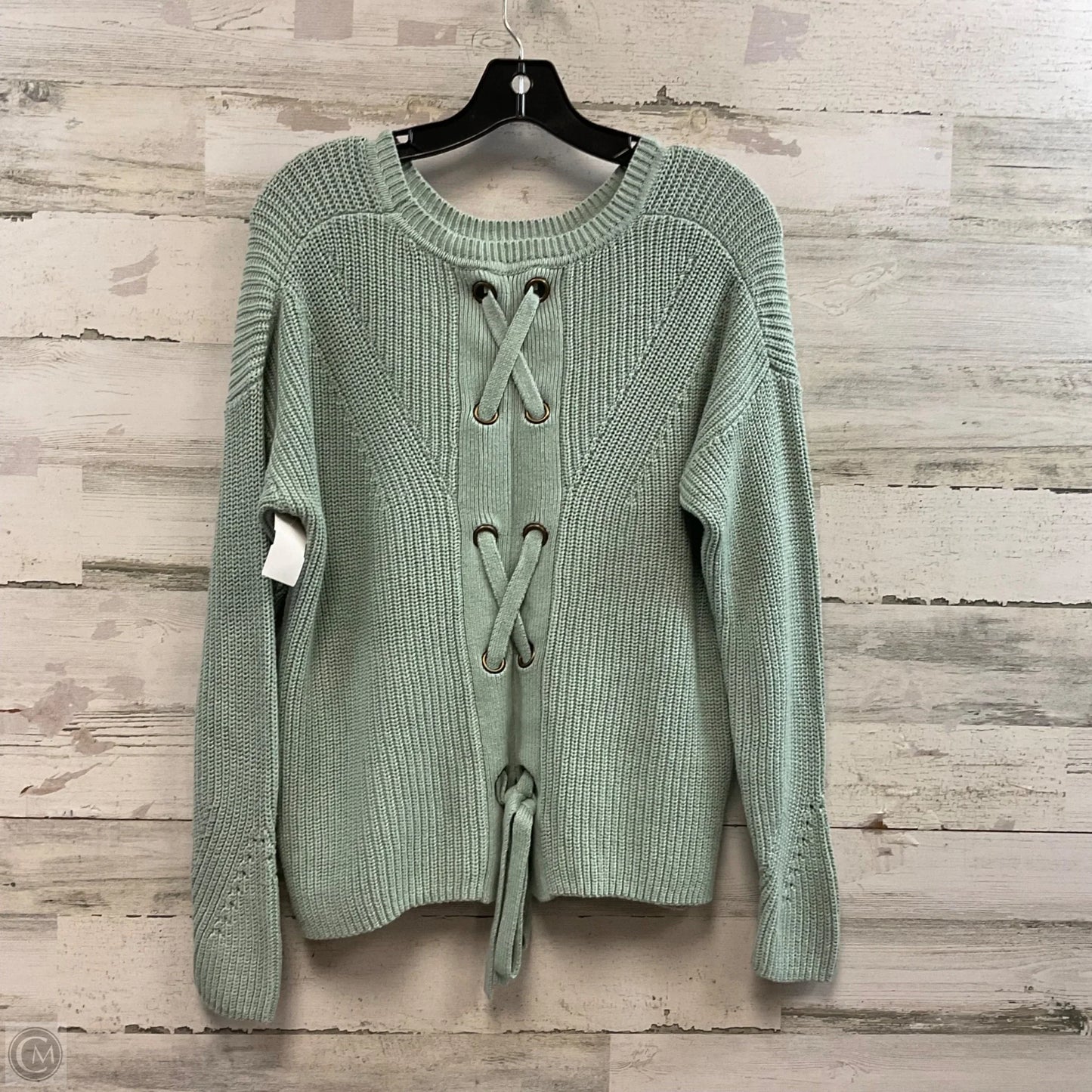 Sweater By Lucky Brand In Green, Size: M