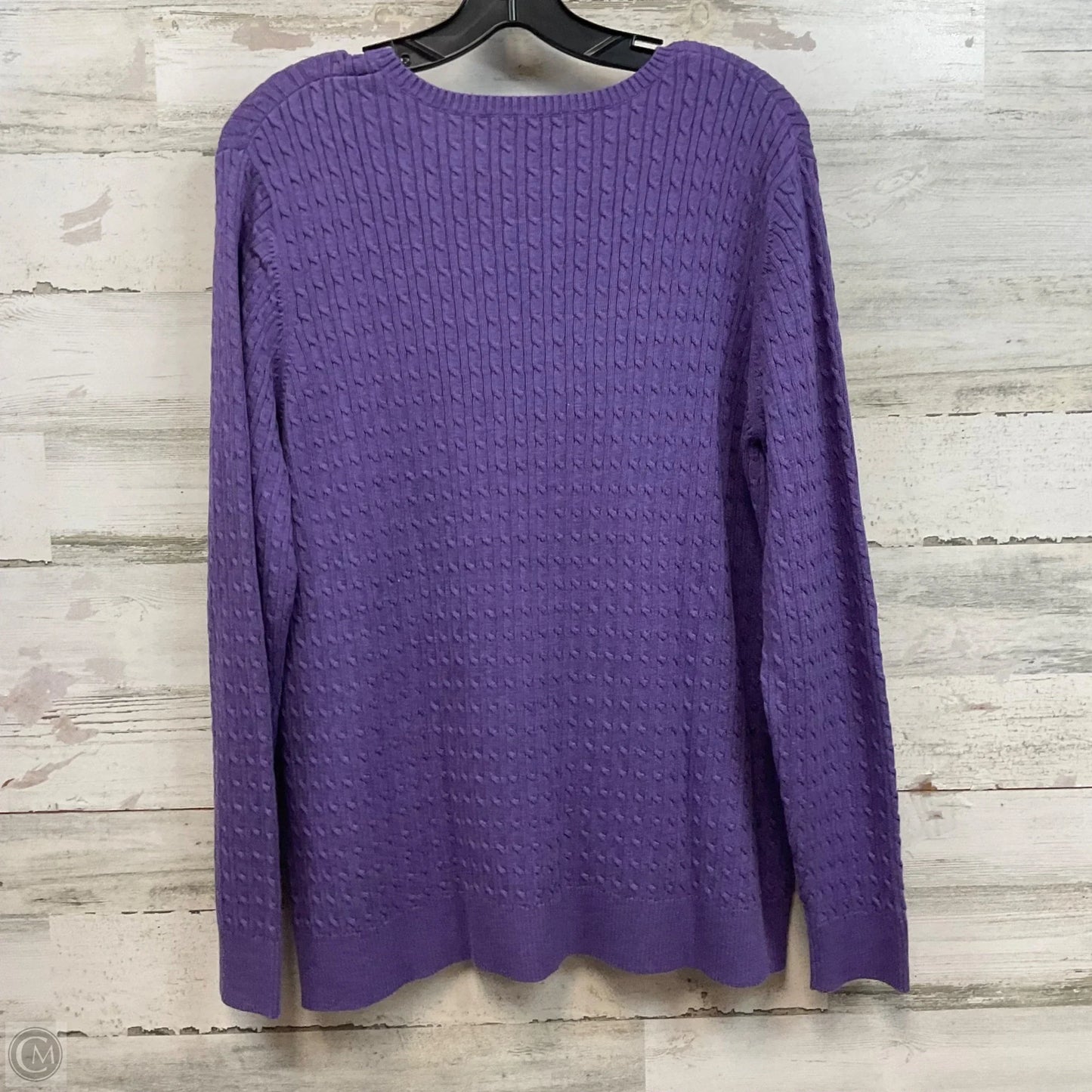 Sweater By Lands End In Purple, Size: Xl