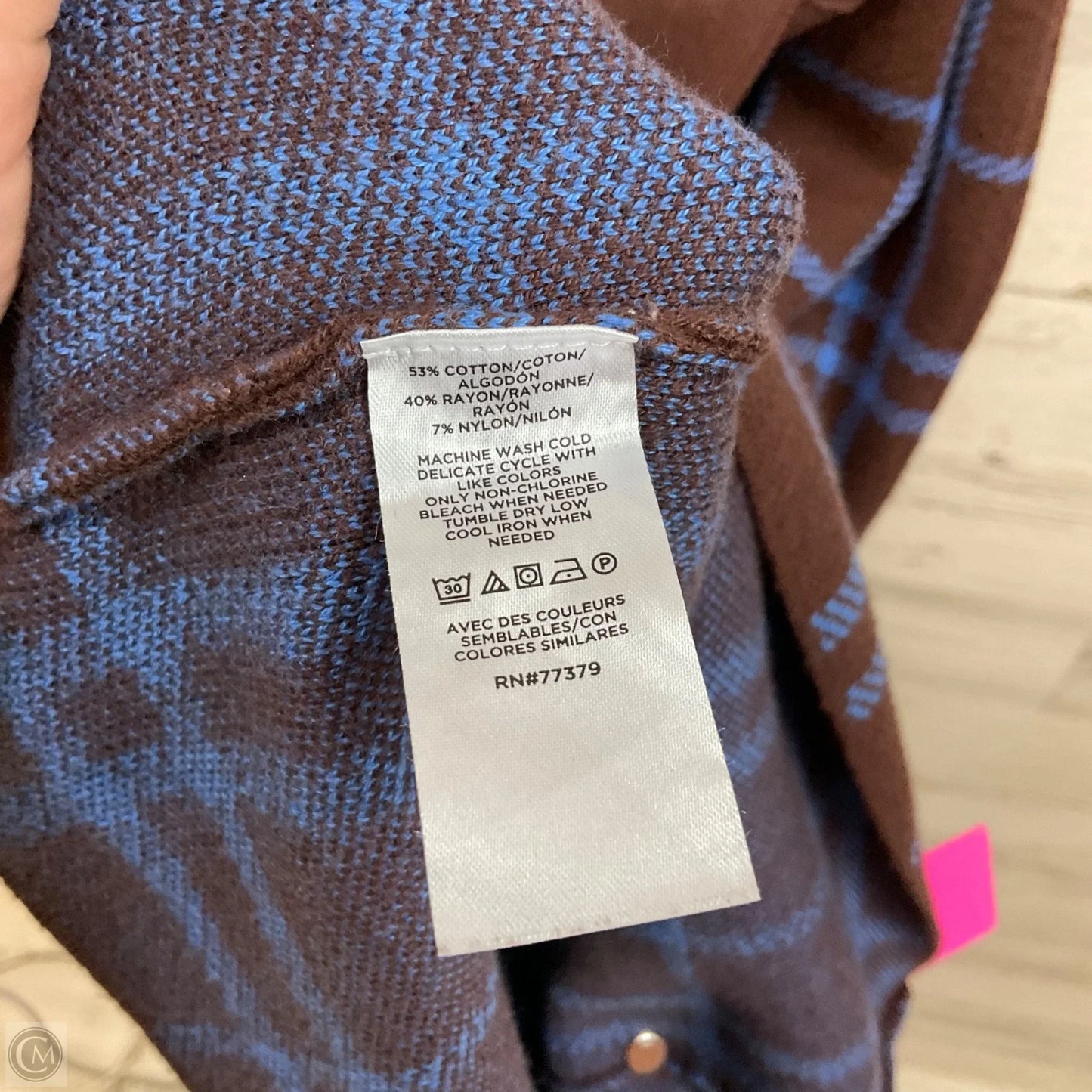 Dress Sweater By Ann Taylor In Brown & Purple, Size: S