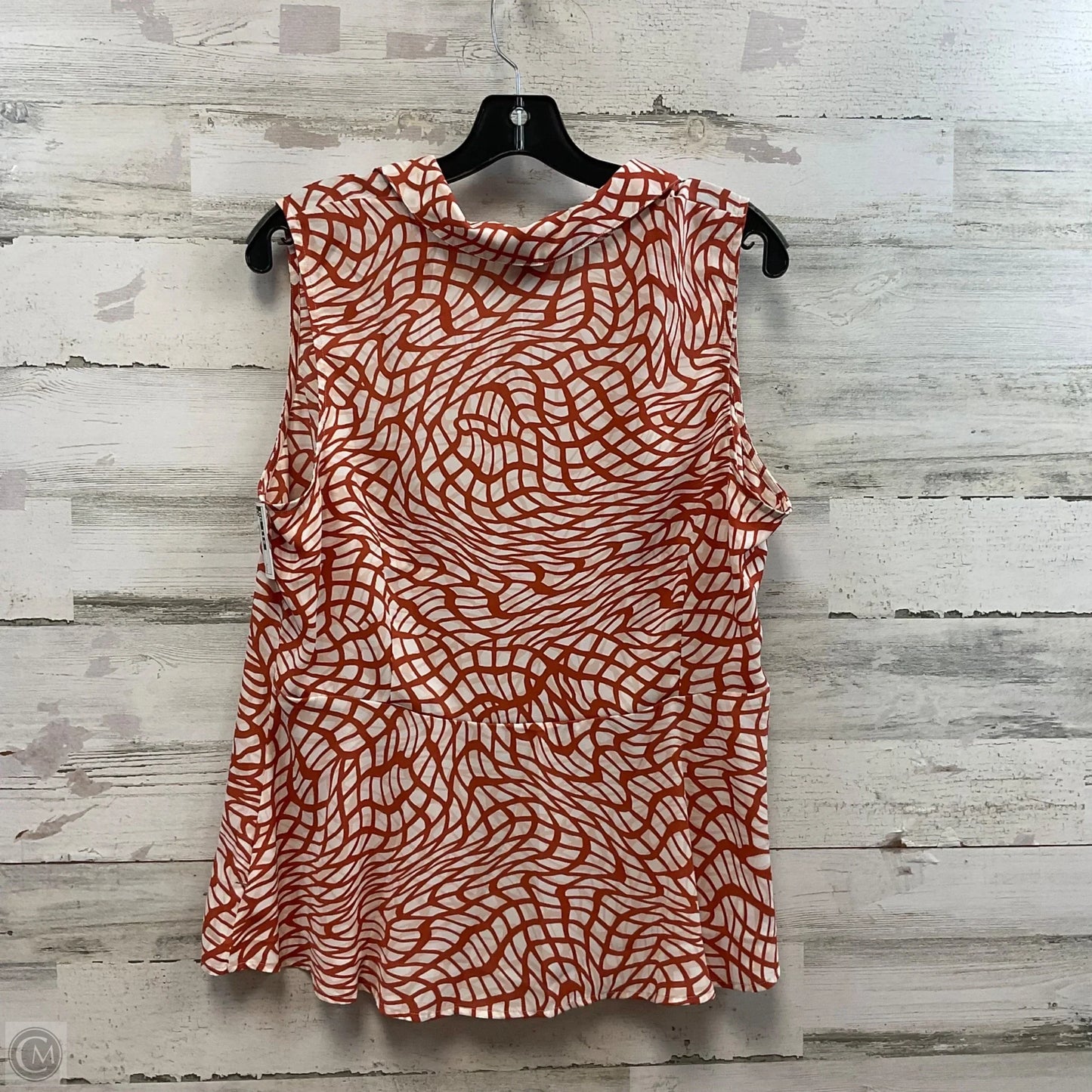 Top Sleeveless By Cabi In Red, Size: L